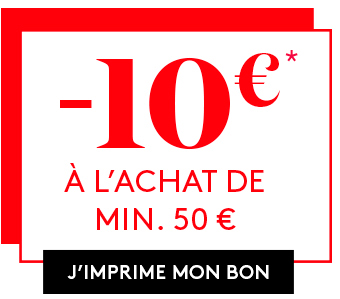 Bon 10€ à l'achat de 50€