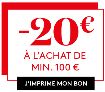 Bon 20€ à l'achat de 100€